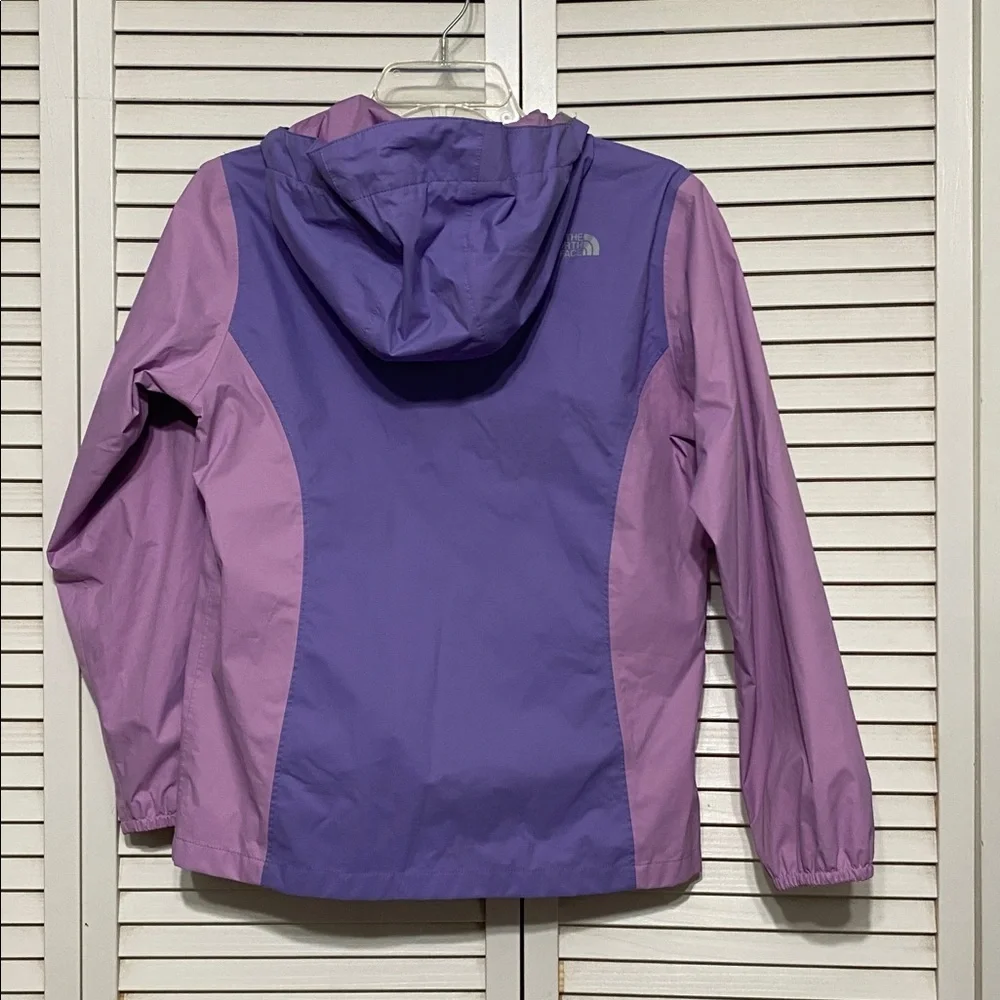The North Face Two Tone Purple And Pink Lightweight Rain Coat Girls L 14-16